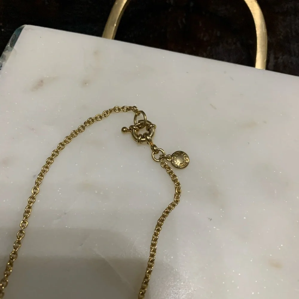 J. Crew peach quartz bead necklace